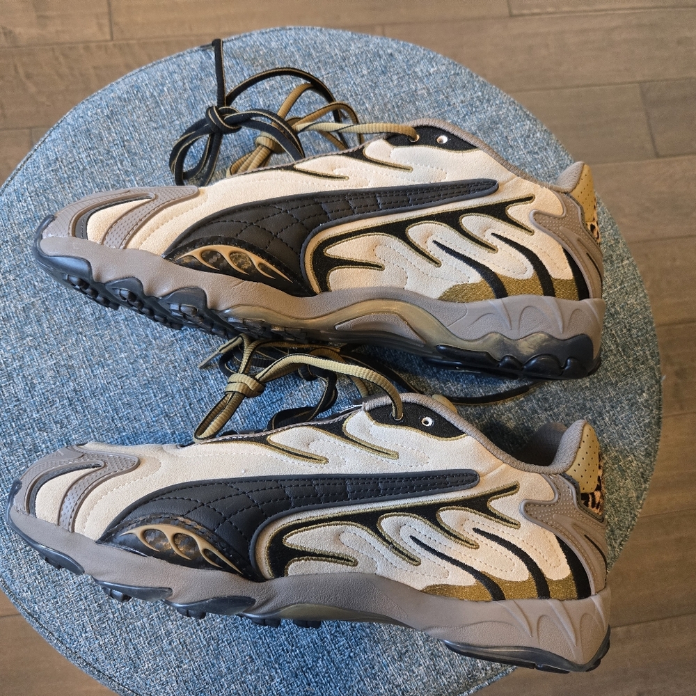 A$ap Rocky X Puma Inhale - Toasted Almond- Puma Black (Leopard) - Picture 9 of 11